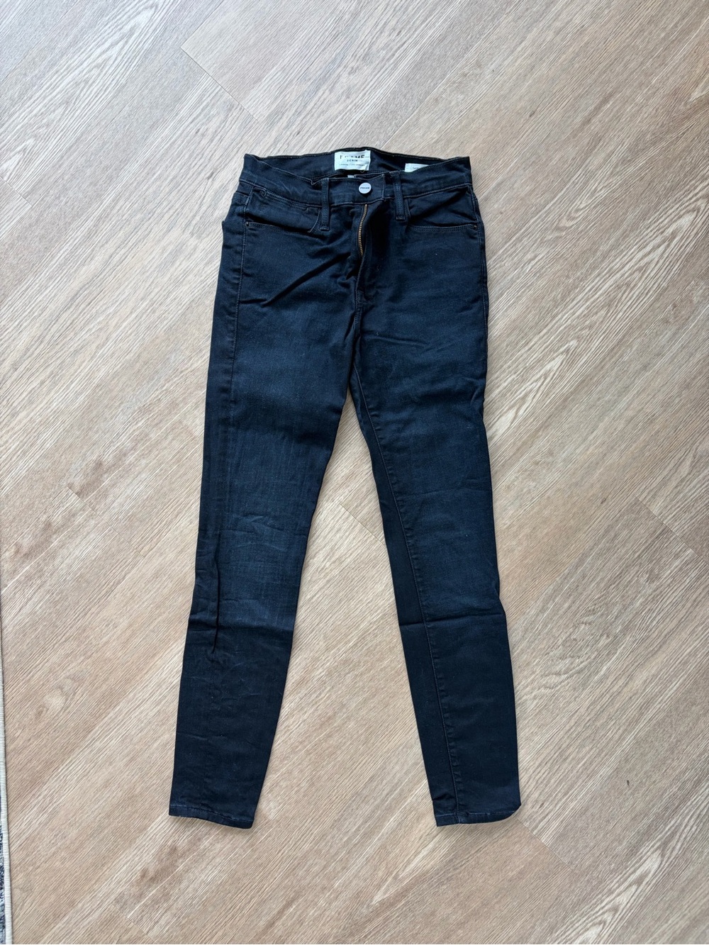 Frame Denim Black Women's Skinny Jeans - Picture 2 of 5